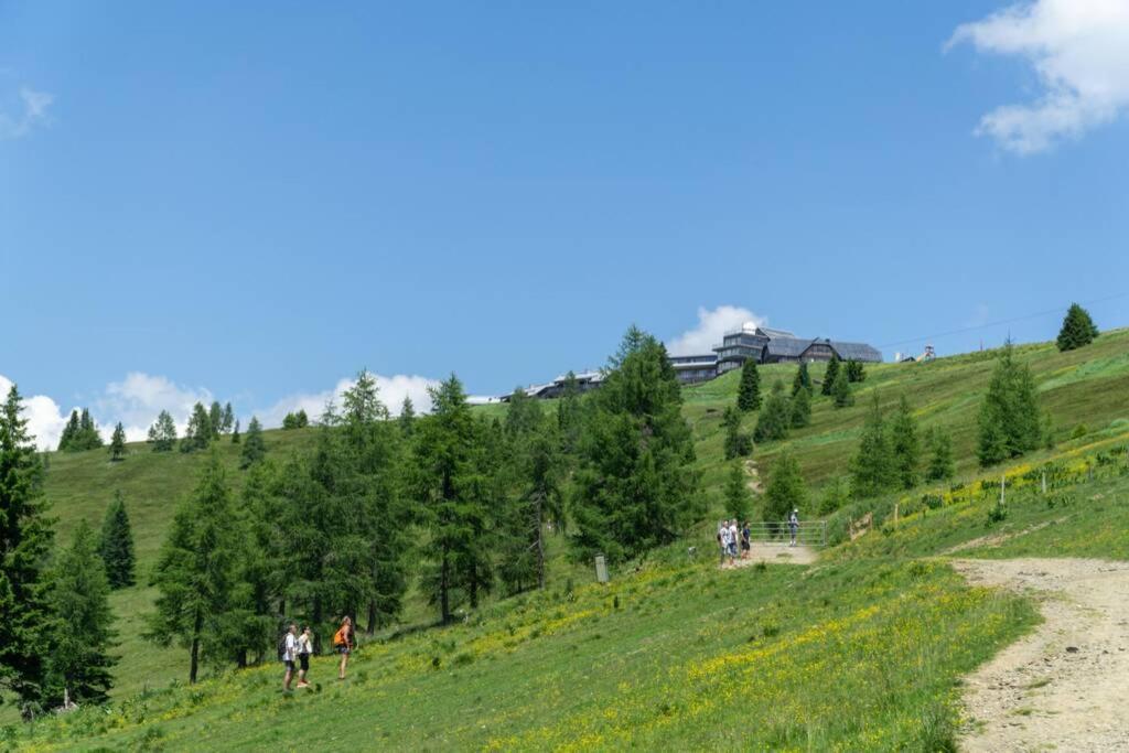 Hundefreundliche Bergwohnung Neben Der Skipiste - Mittelstation Skigebiet Gerlitzen Kanzelhohe Buitenkant foto