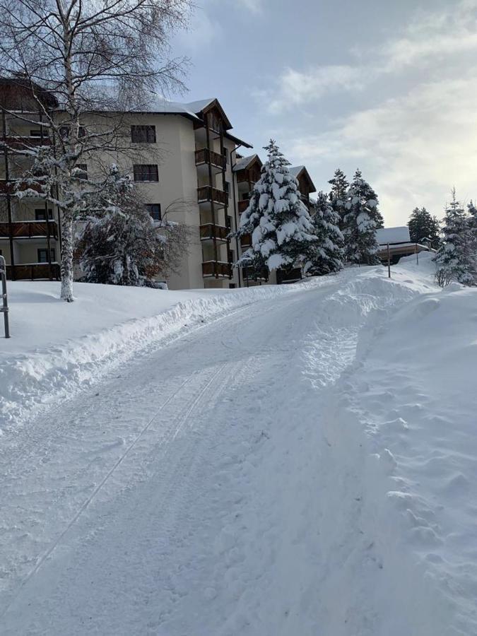 Hundefreundliche Bergwohnung Neben Der Skipiste - Mittelstation Skigebiet Gerlitzen Kanzelhohe Buitenkant foto