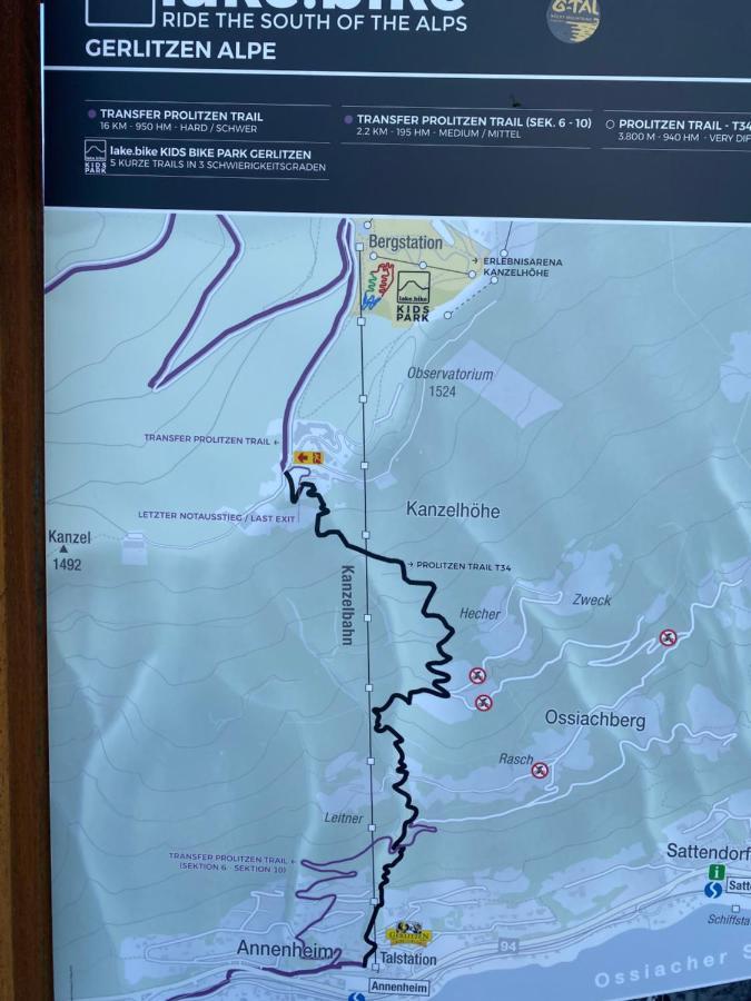 Hundefreundliche Bergwohnung Neben Der Skipiste - Mittelstation Skigebiet Gerlitzen Kanzelhohe Buitenkant foto